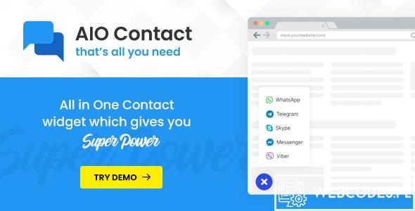 AIO Contact Wtyczka AIO Contact - All in One Contact Widget tanie wtyczki wordpress