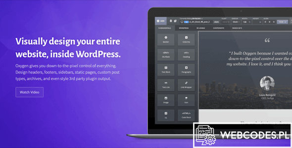 oxygen Pakiet 27 dodatków do Oxygen Builder tanie wtyczki wordpress