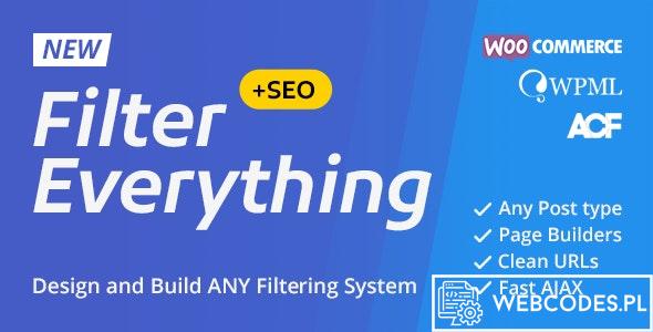 Filter Everything Wtyczka Filter Everything Pro tanie wtyczki wordpress