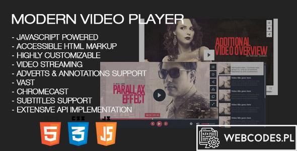 preview Wtyczka Modern Video Player for Wordpress - zaawansowany odtwarzacz wideo dla wordpress wtyczki wordpress